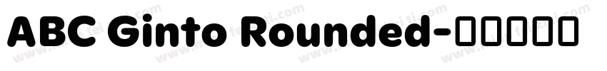 ABC Ginto Rounded字体转换